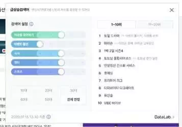 rising search terms in Naver