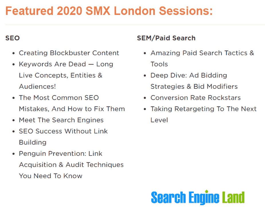 Search Engine Marketing Expo London 2020